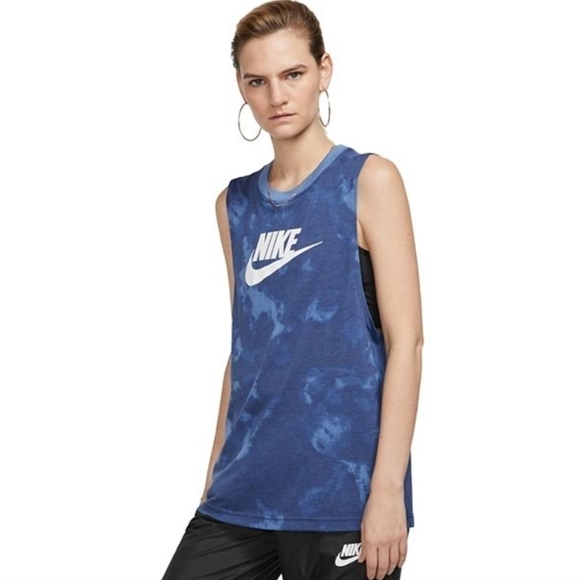 Nike Futura Tank Blue Size Medium - Picture 1 of 6